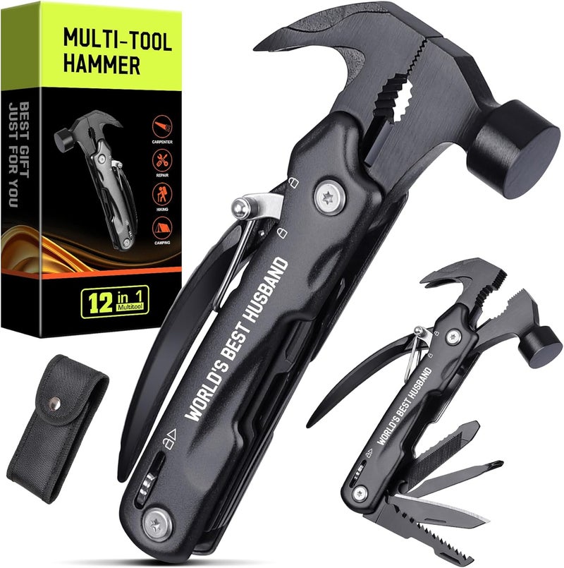 risadas Gifts for Husband - Husband Gifts, Husbands Birthday Gift - Gift for Him from Wife, Christmas Husbands Stocking Stuffers - Valentines Day Fathers Day Presents for Him, Multitool Hammer - Image 1